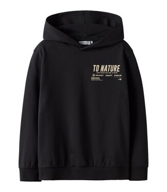 Name it winter sweater jongens - zwart - NkmLaurel