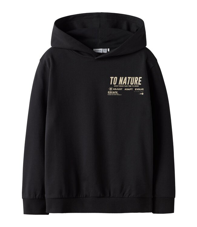 Name it winter sweater jongens - zwart - NkmLaurel