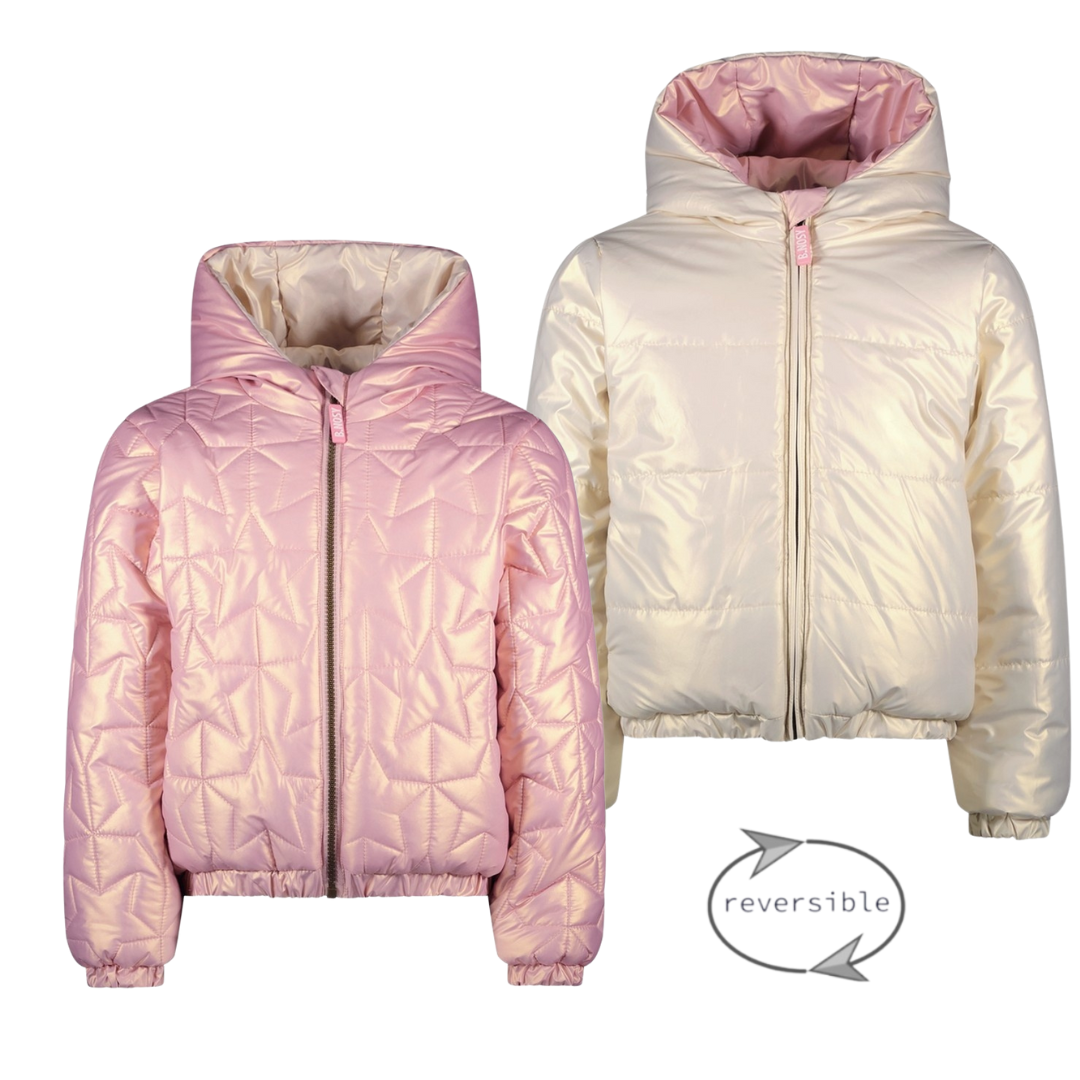 B.Nosy winter winterjas meisjes - paars - Jessie - reversible afbeelding
