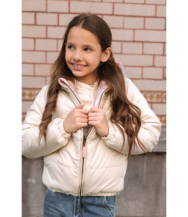 B.Nosy winter winterjas meisjes - paars - Jessie - omkeerbaar