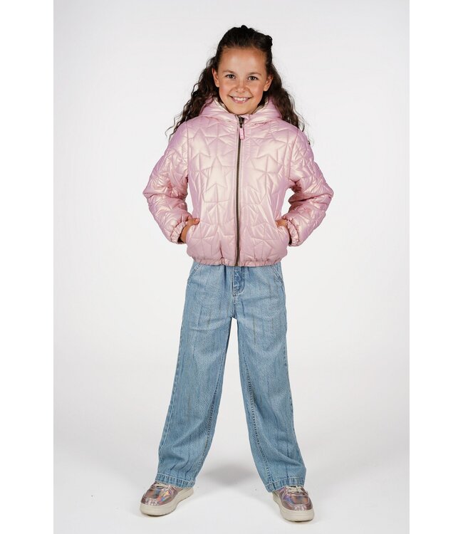 B.Nosy winter winterjas meisjes - paars - Jessie - omkeerbaar