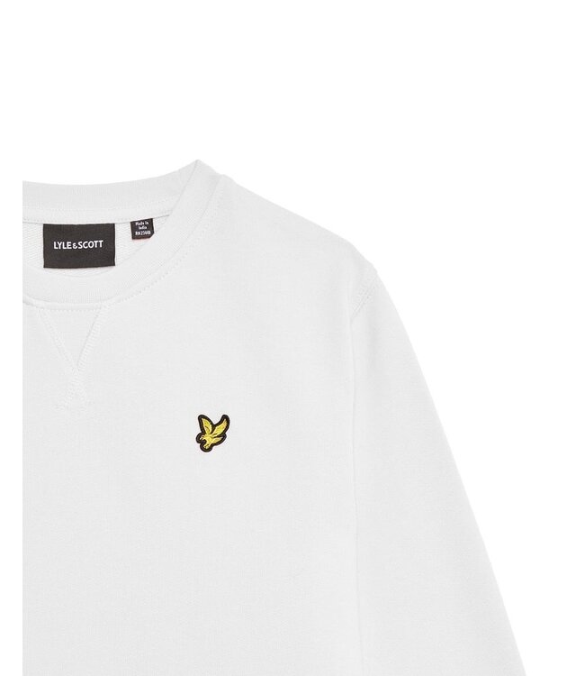 Lyle & Scott winter sweater jongens - wit