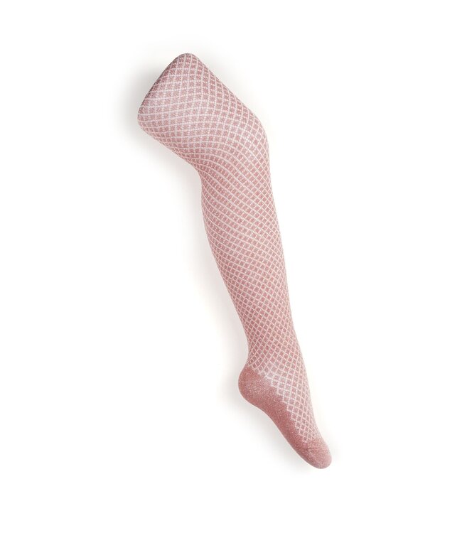 Le Chic winter panty meisjes - roze - Rilee - lurex