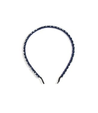 Le Chic winter diadeem meisjes - navy blauw - Royal-e - glitterstenen
