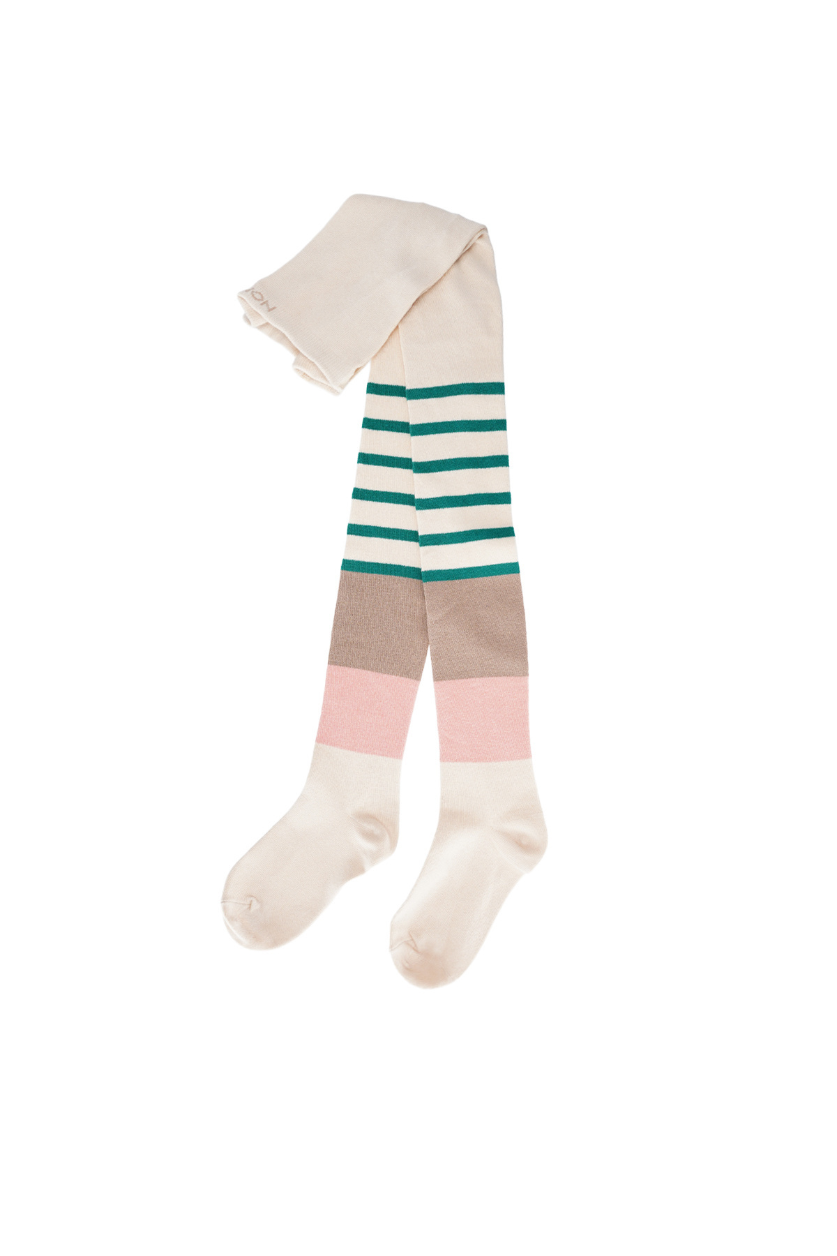 NoNo winter colorblocking maillot meisjes - zand - Rachel - gestreept afbeelding