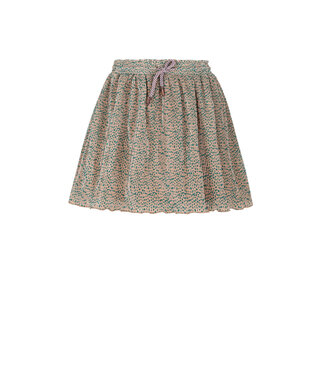 NoNo winter plisse jersey rok meisjes - zand - Nele - AOP