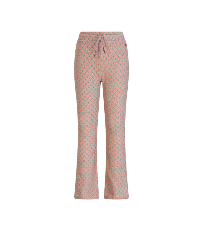 NoNo winter velvet flare broek meisjes - groen - Sady - AOP, rib