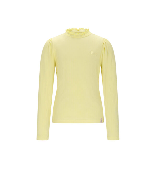 NoNo winter jersey t-shirt meisjes - geel - Koss - rib, ecovero