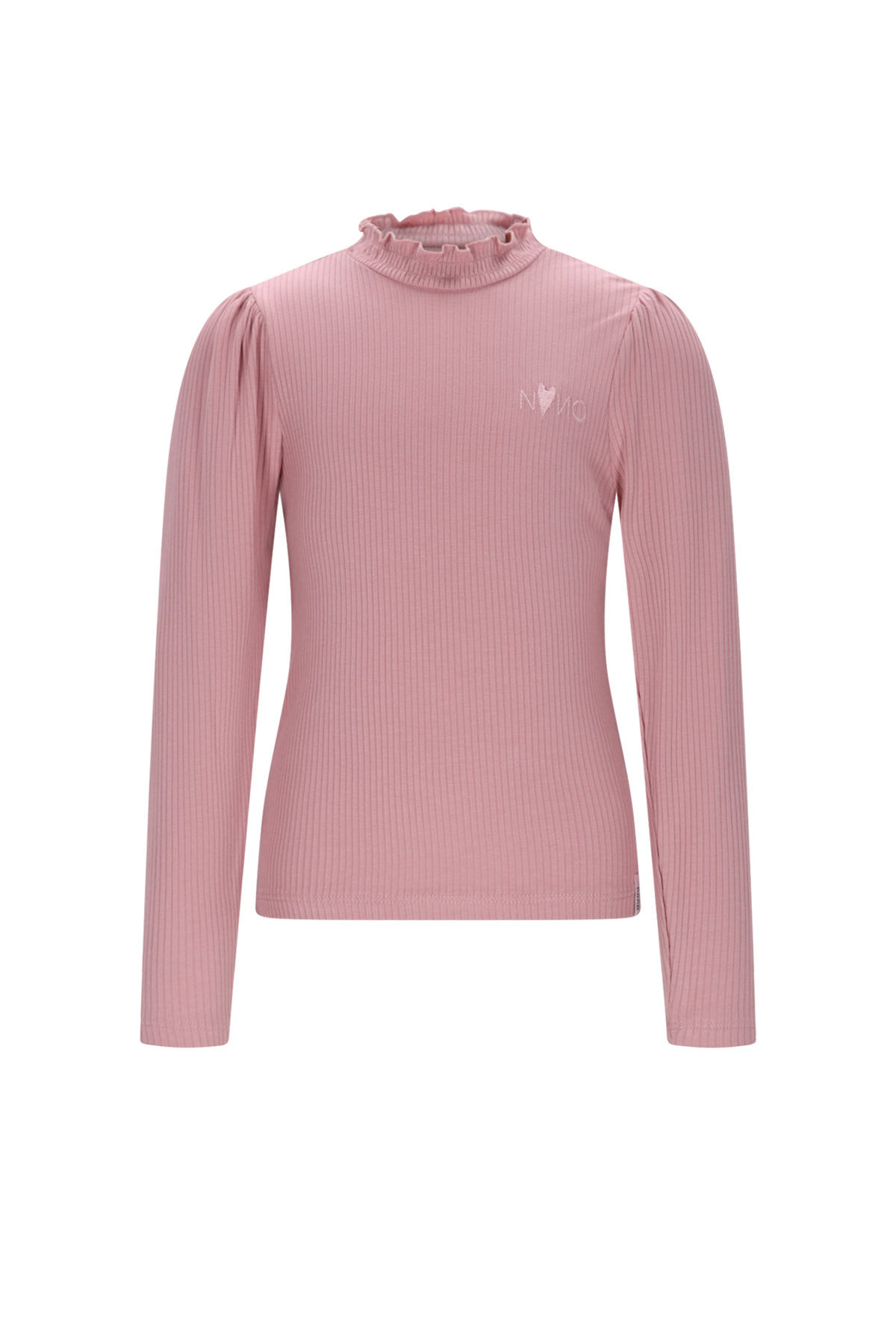 NoNo winter jersey t-shirt meisjes - roze - Koss - ecovero, rib afbeelding