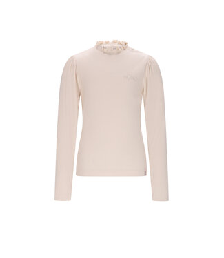 NoNo winter jersey t-shirt meisjes - ivoor - Koss - ecovero, rib