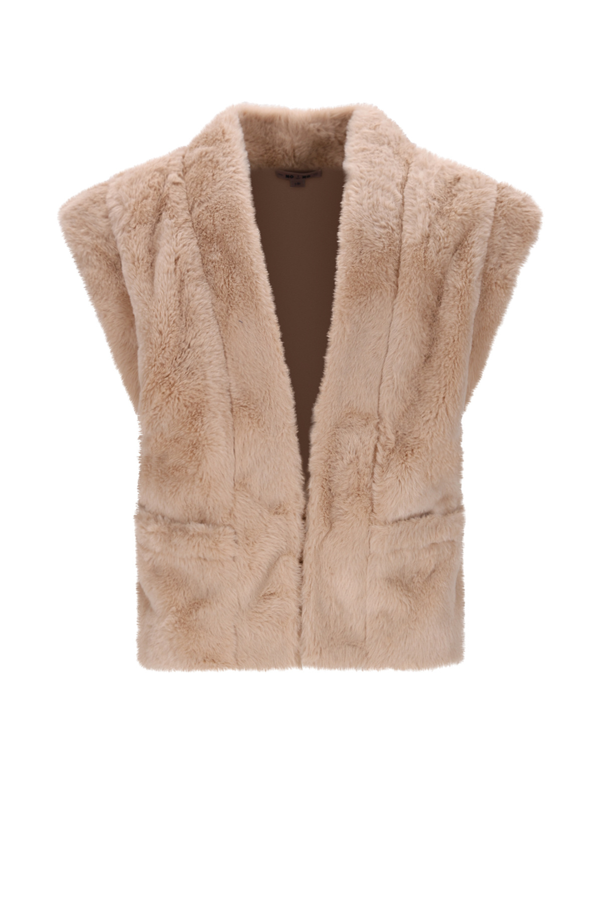 NoNo winter gilet meisjes - zand - Kila - fur afbeelding