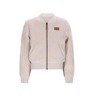 NoNo winter velvet stepped jas meisjes - ivoor - Doris