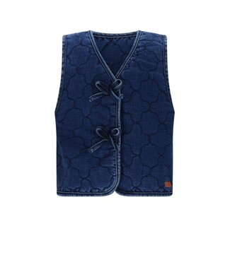 NoNo winter denim stepped gilet meisjes - blauw - Kaby