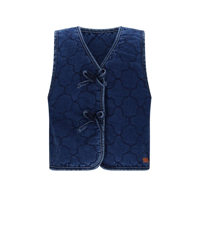NoNo winter denim stepped gilet meisjes - blauw - Kaby