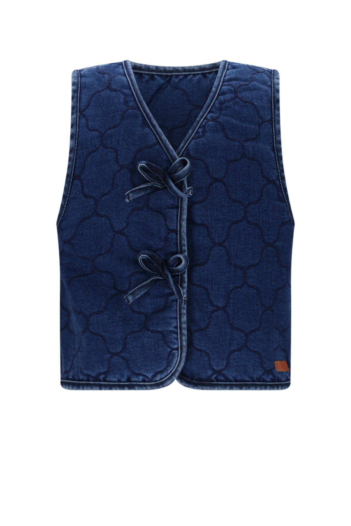 NoNo winter denim stepped gilet meisjes - blauw - Kaby afbeelding