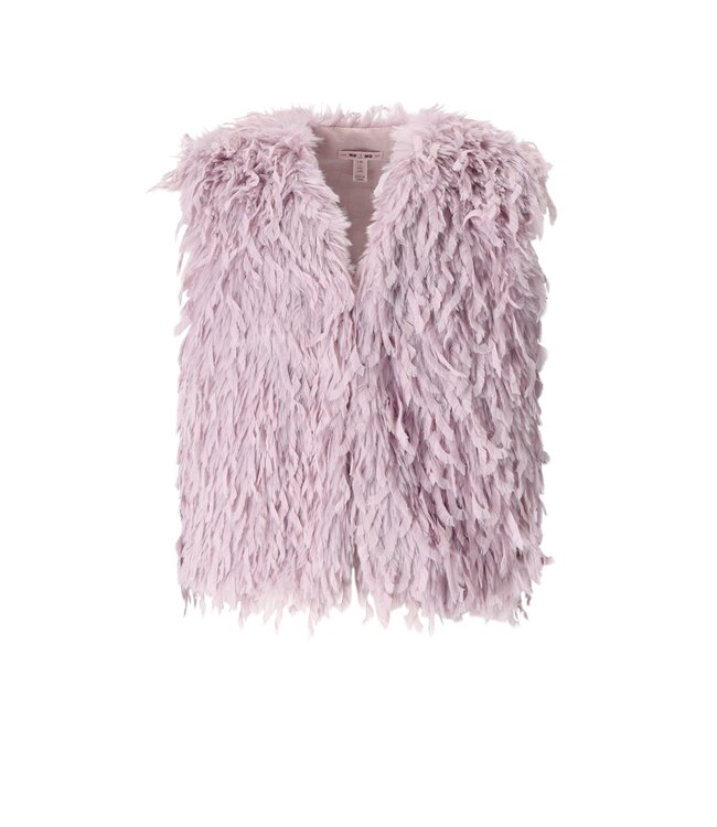 NoNo winter gilet meisjes - paars - Kath - fur