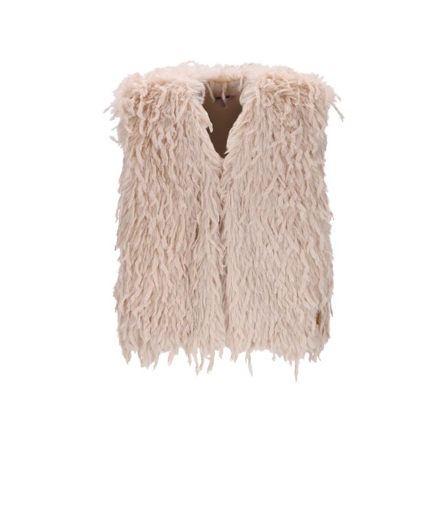 NoNo winter gilet meisjes - ivoor - Kath - fur