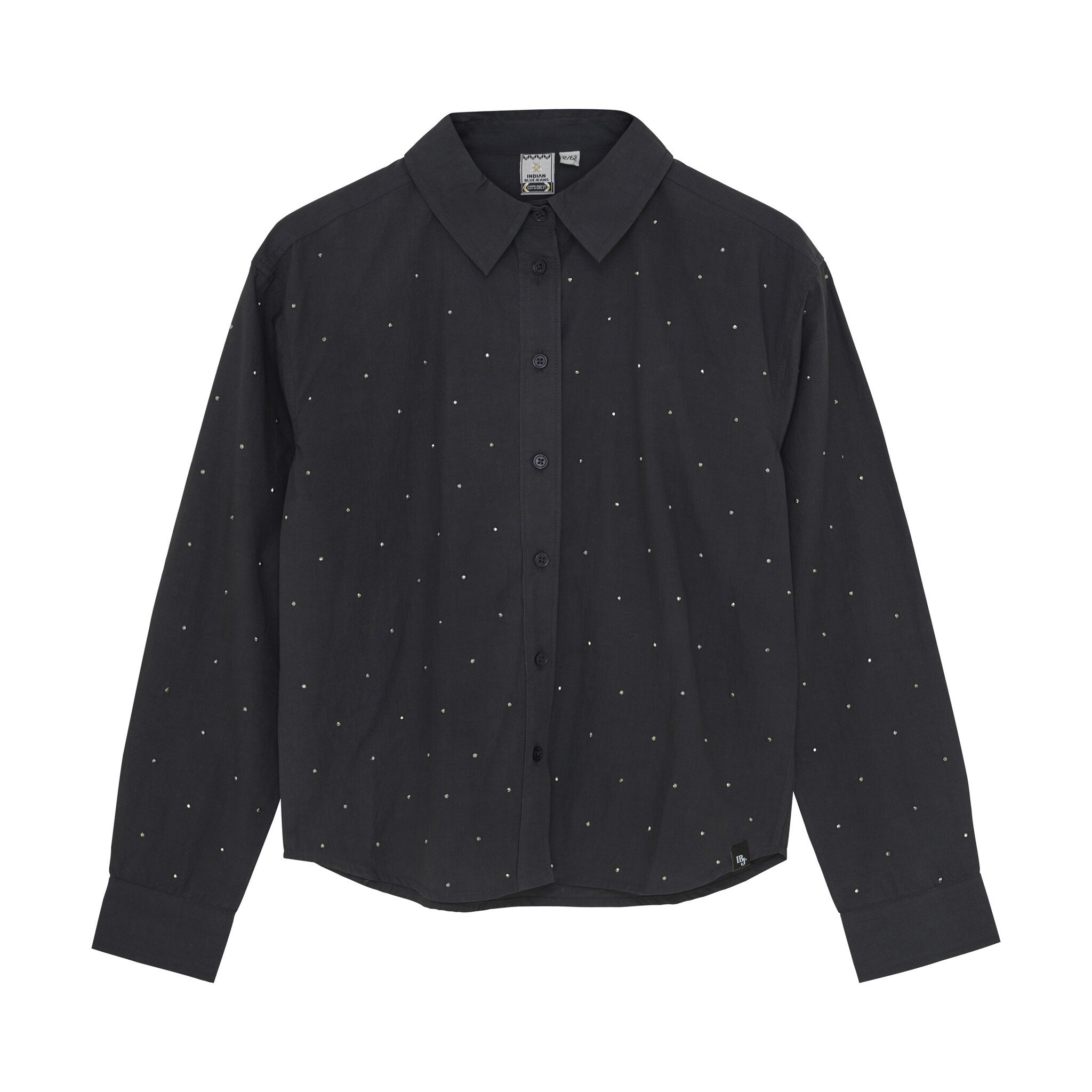 Indian Blue Jeans Winter t-shirt meisjes - grijs - studs afbeelding 1