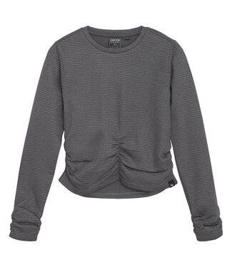 Indian Blue Jeans Winter t-shirt meisjes - grijs - longsleeve/strepen/Lurex