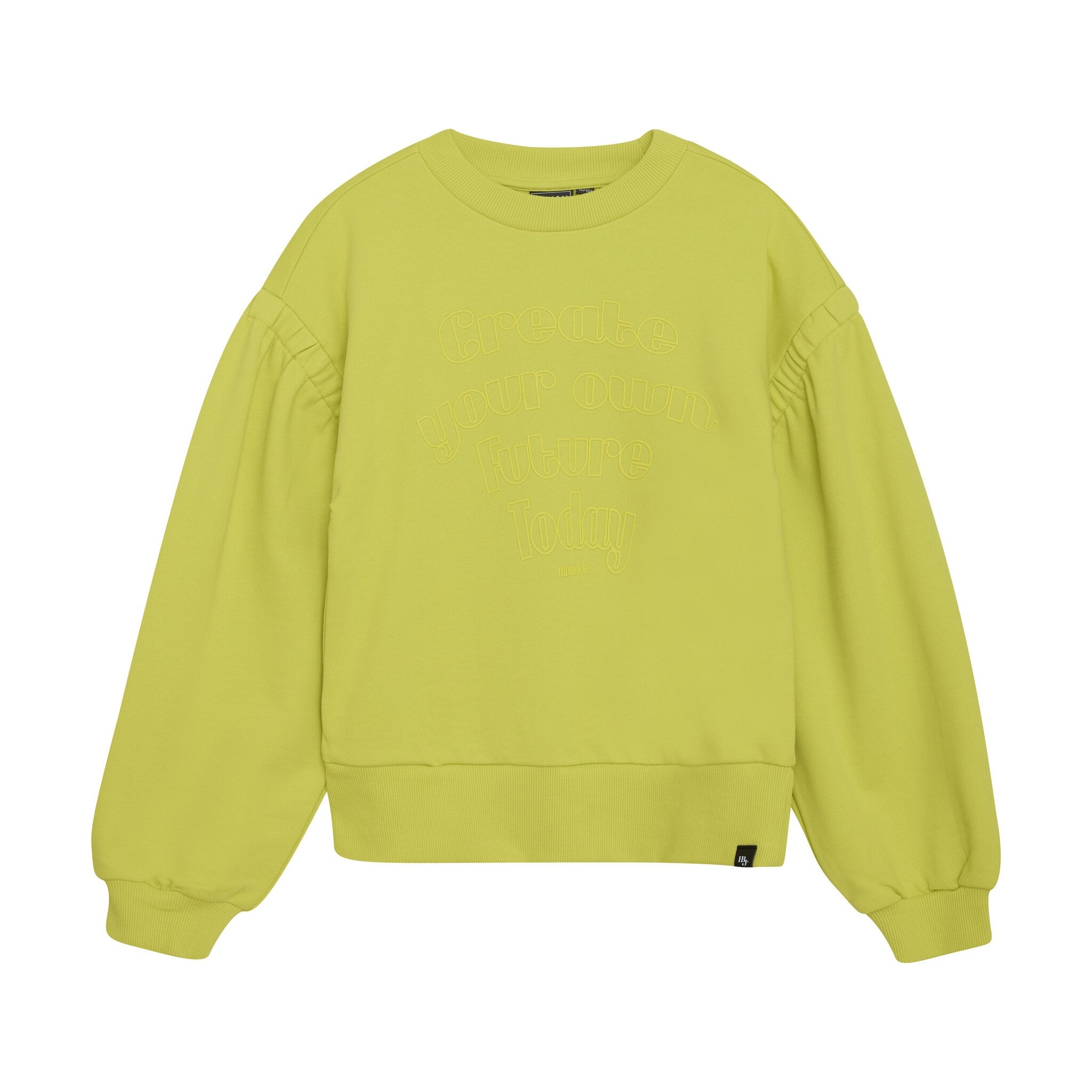 Indian Blue Jeans Winter sweater meisjes - geel - print afbeelding 1