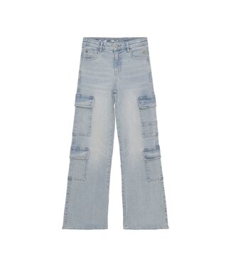 Indian Blue Jeans Winter cargo jeansbroek meisjes - blauw - wide fit