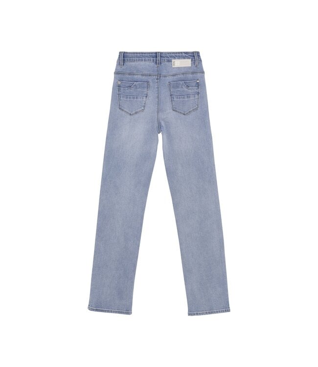 Indian Blue Jeans Winter jeansbroek meisjes - blauw - straight fit/studs
