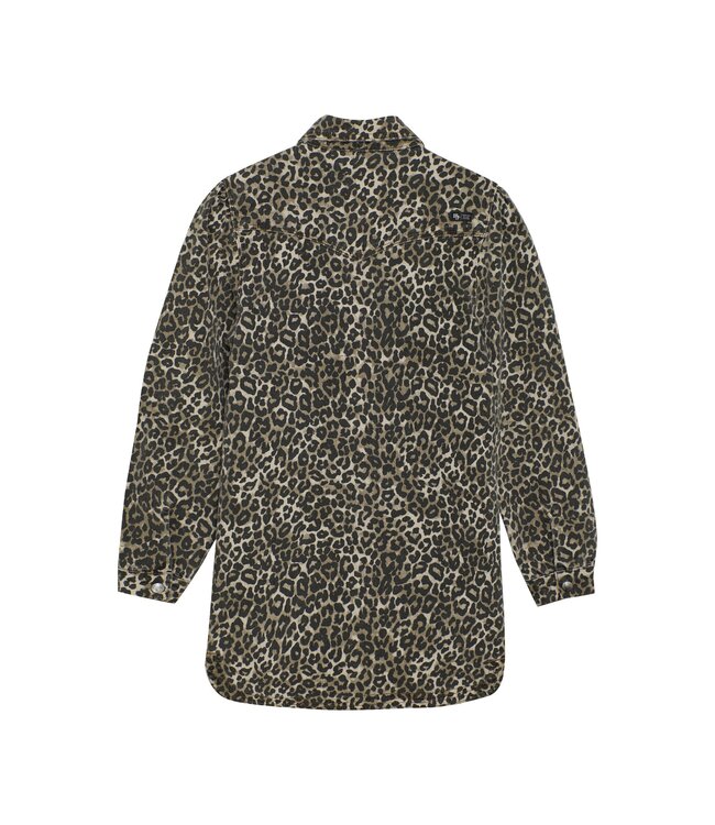 Indian Blue Jeans Winter jurk meisjes - zand - luipaard