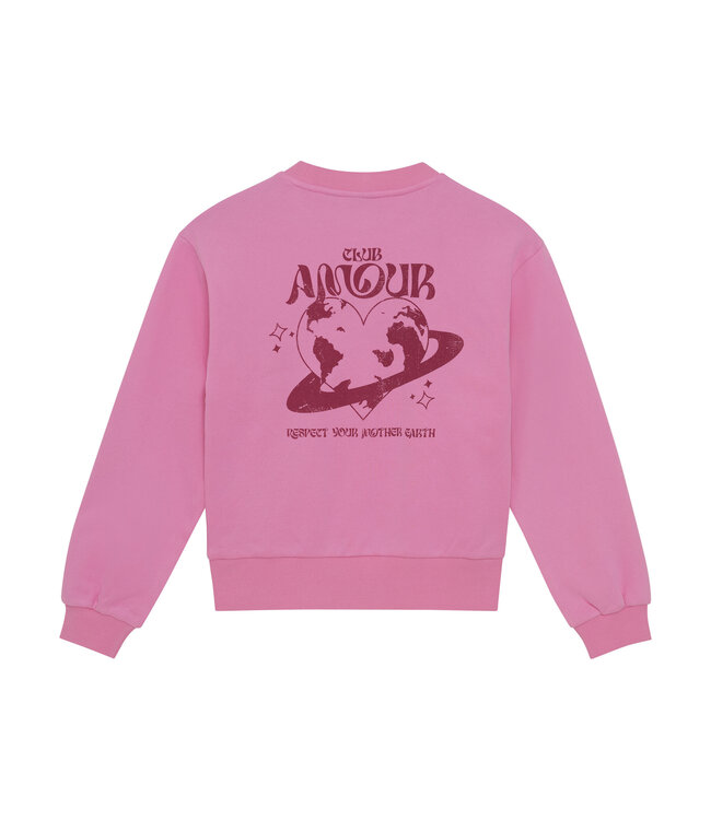 Indian Blue Jeans Winter sweater meisjes - roze - print