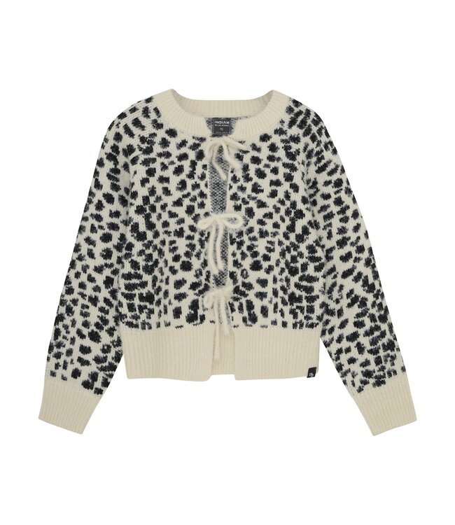 Indian Blue Jeans Winter sweater meisjes - zand - spotty/gebreid