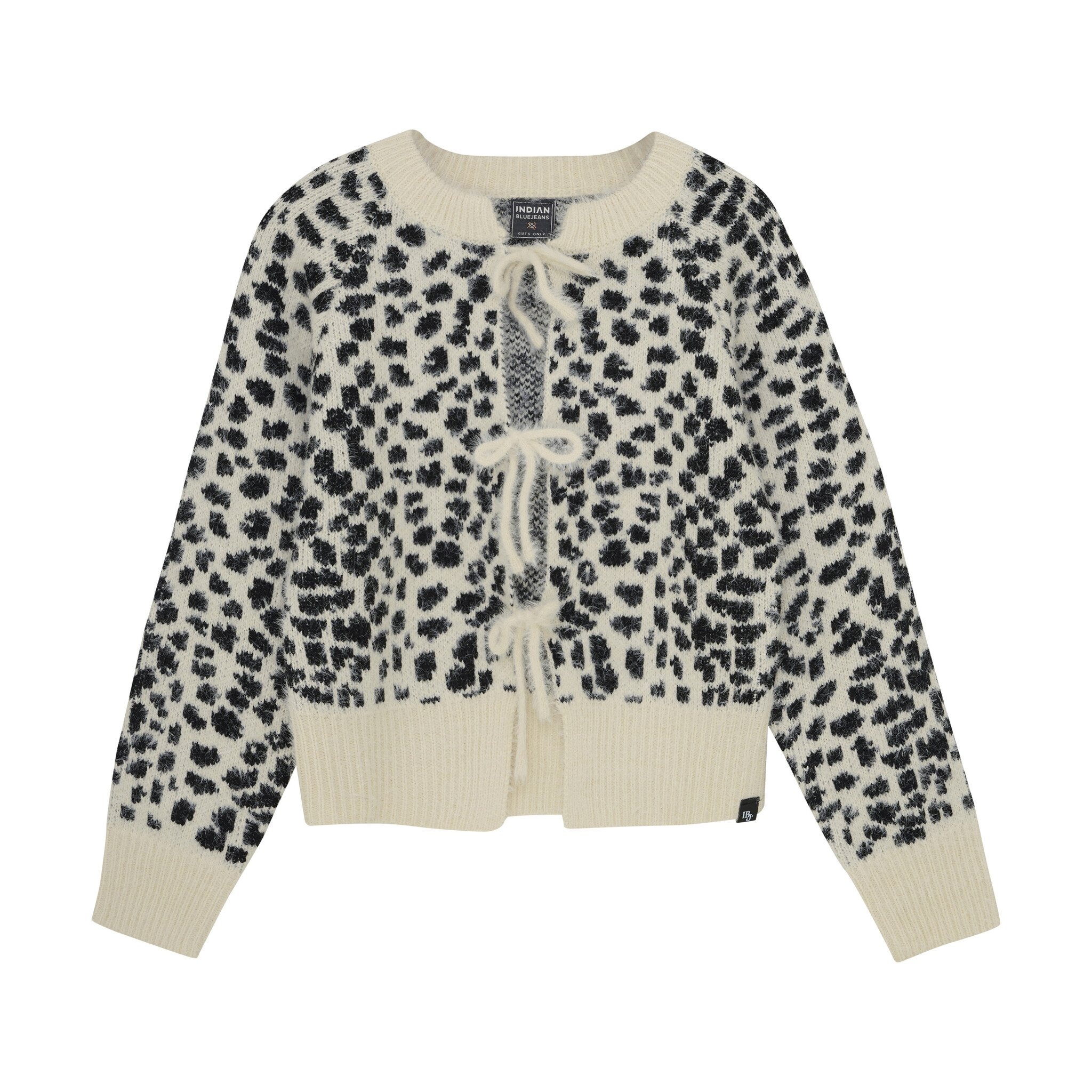 Indian Blue Jeans Winter sweater meisjes - zand - spotty/gebreid afbeelding 1