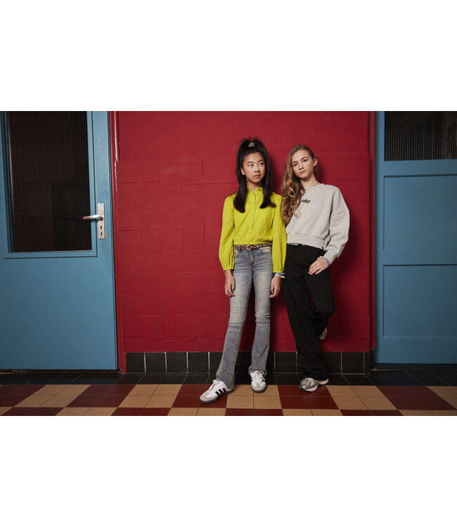 Indian Blue Jeans Winter sweater meisjes - grijs - glitterprint