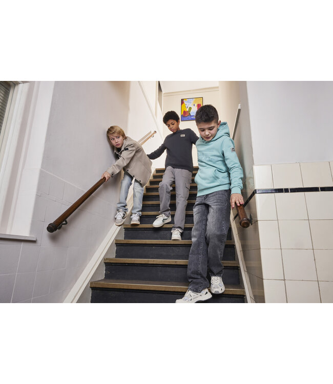 Indian Blue Jeans Winter hoodie jongens - blauw - print