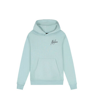 Malelions winter hoodie jongens - blauw/grijs - signature, gestreept