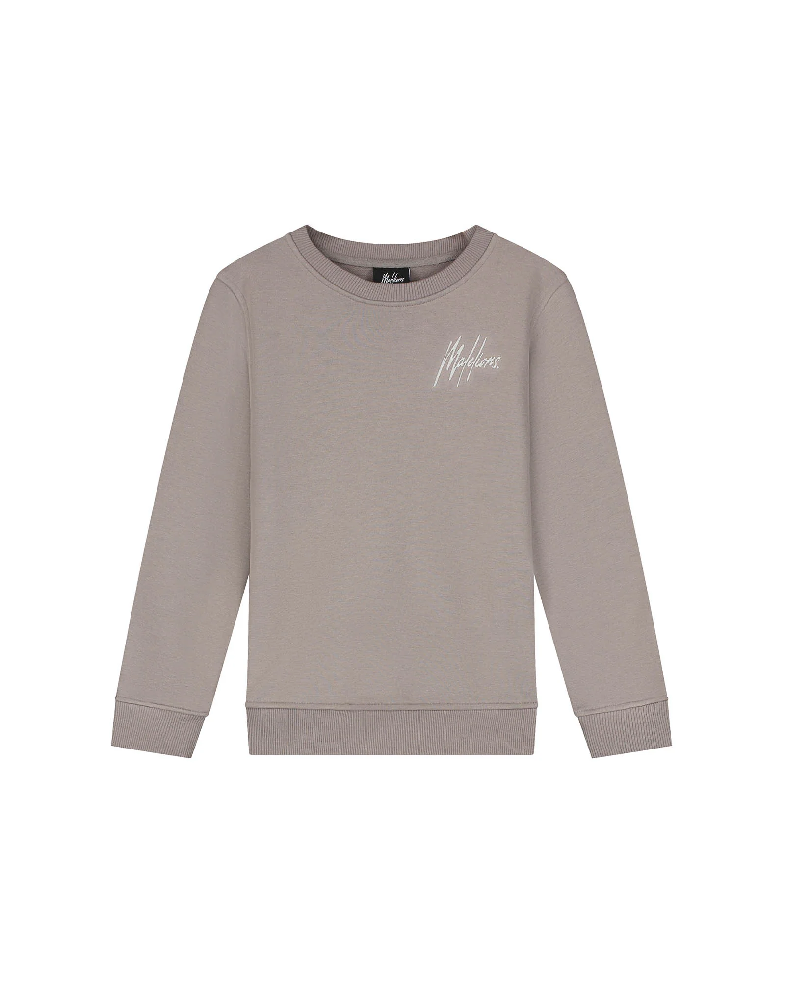 Malelions winter sweater jongens - bruin/wit - signature, gestreept afbeelding