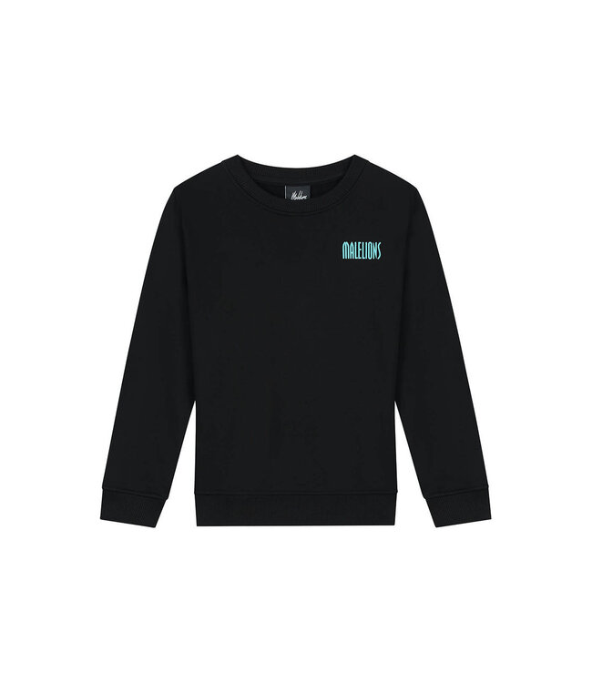 Malelions winter sweater jongens - zwart - hollywood map