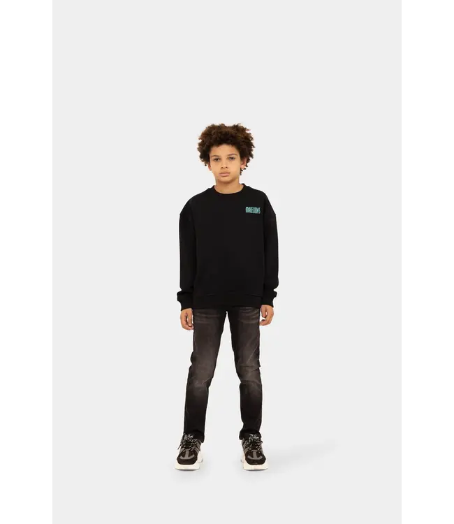 Malelions winter sweater jongens - zwart - hollywood map