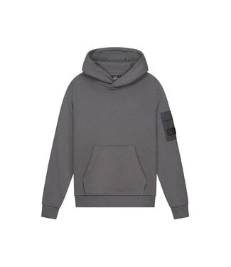 Malelions winter hoodie jongens - grijs - nylon, zak