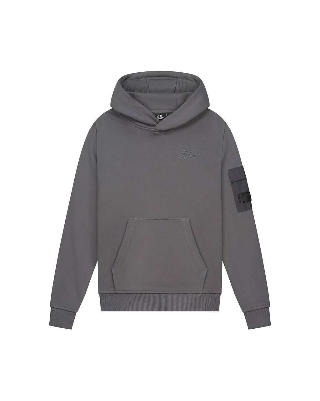 Malelions winter hoodie jongens - grijs - nylon, zak afbeelding