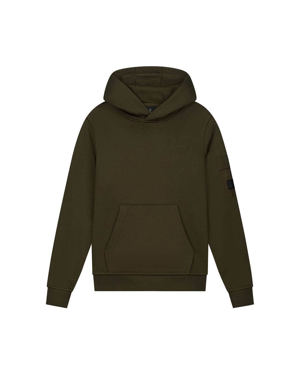 Malelions winter hoodie jongens - groen - nylon, zak afbeelding