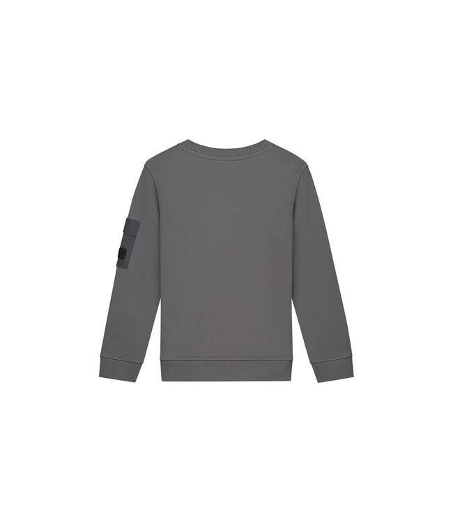 Malelions winter sweater jongens - grijs - nylon, zak