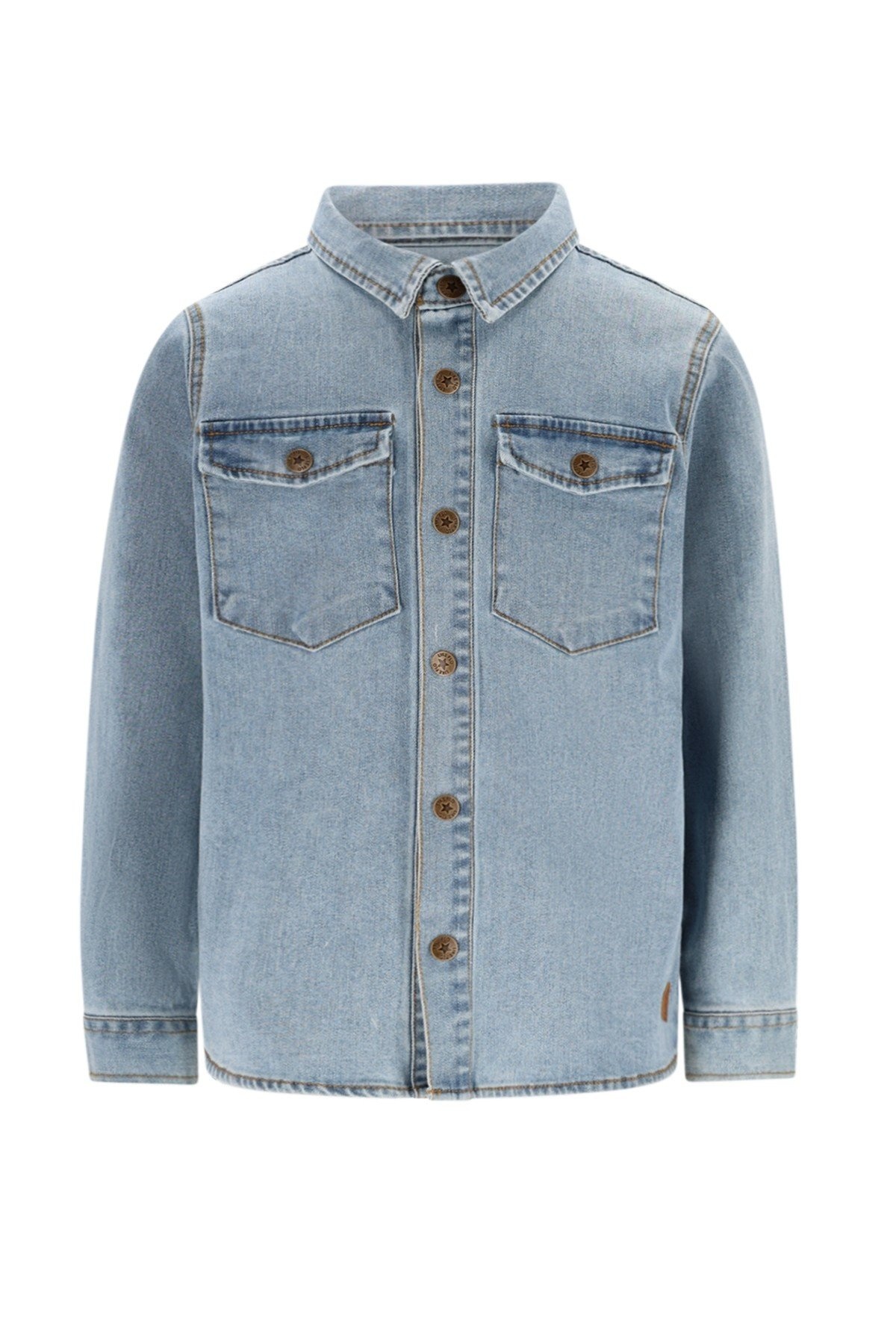 Like Flo winter denim blouse jongens - blauw - Charlies afbeelding