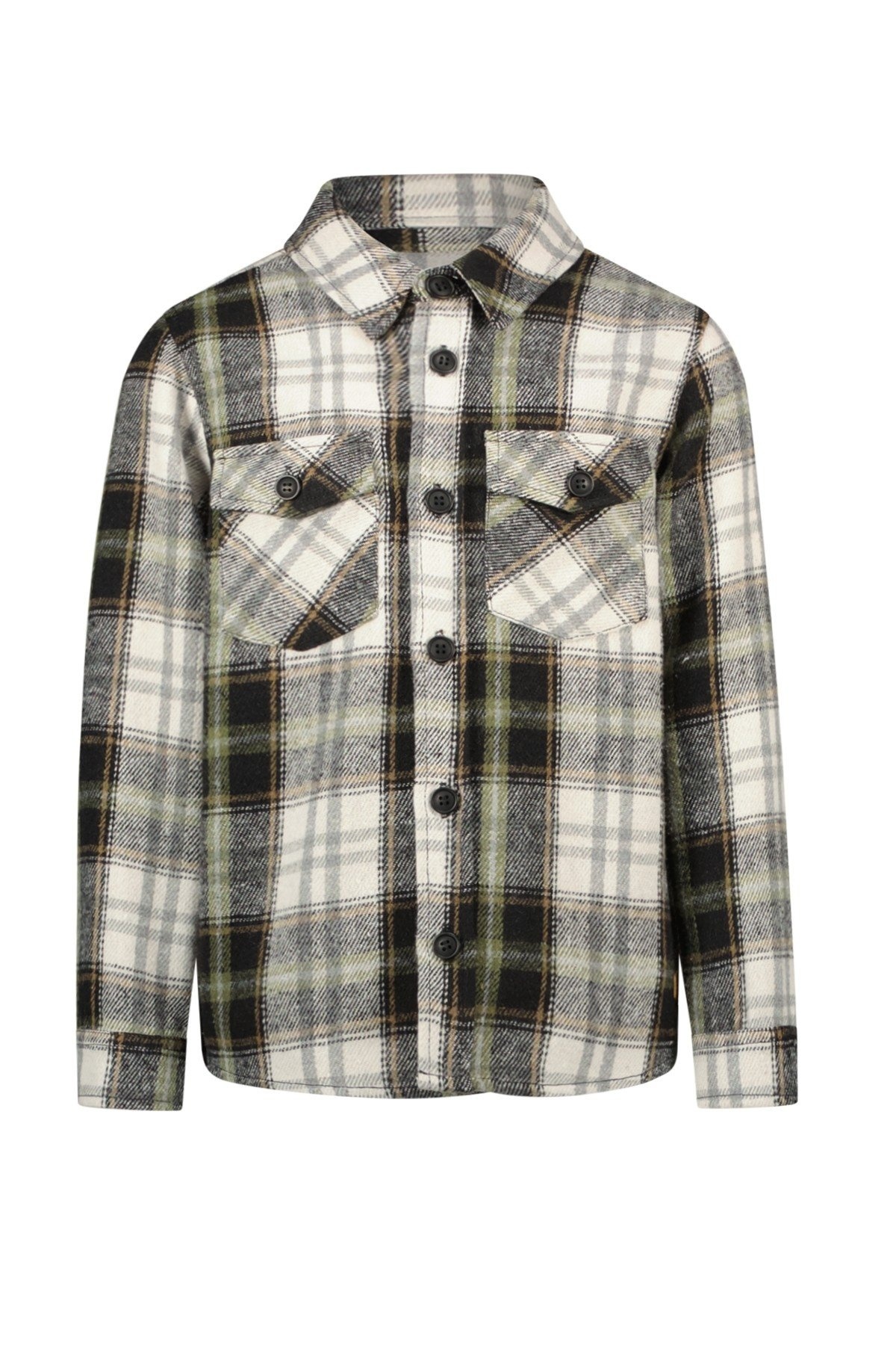 Like Flo winter wollen blouse jongens - grijs - Charles afbeelding