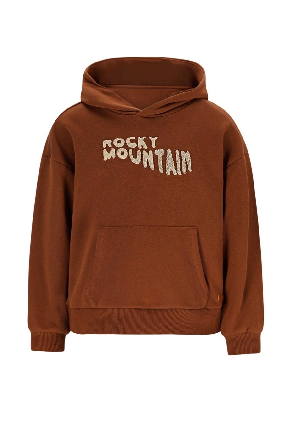 Like Flo winter hoodie jongens - bruin - Dail afbeelding