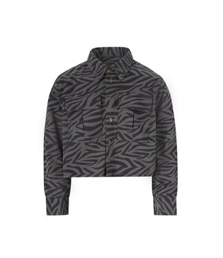 Like Flo winter overshirt meisjes teens - grijs - Cassy - kort - grote zakken