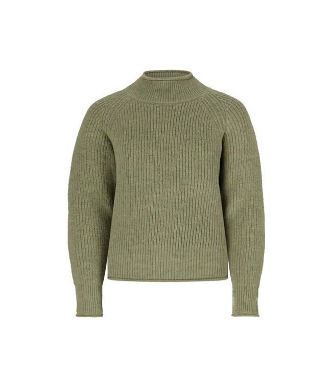 Like Flo winter sweater meisjes teens - groen - Daisy - kort - gebreid