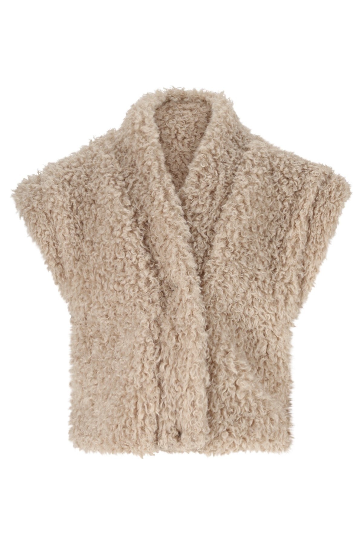 Like Flo winter sweater meisjes teens - beige - Djo - fur afbeelding