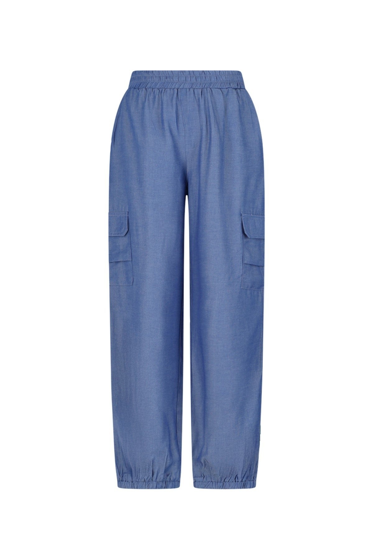 Like Flo winter parachute broek meisjes teens - blauw - Flevy - elastiek afbeelding