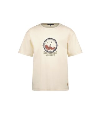 Like Flo winter slub jersey t-shirt jongens - wit  - Eagle