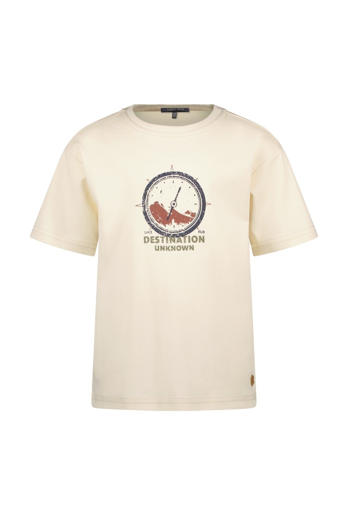 Like Flo winter slub jersey t-shirt jongens - wit - Eagle afbeelding