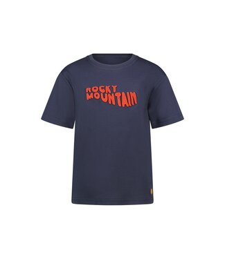 Like Flo winter slub jersey t-shirt jongens -navy blauw - Eagle